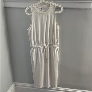 Athleta Ivory Sleeveless Midi Dress